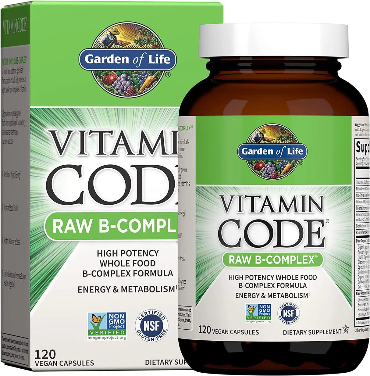 GARDEN OF LIFE - Garden of Life Vitamin Code Raw B Complex 120 Capsulas - The Red Vitamin MX - Suplementos Alimenticios - {{ shop.shopifyCountryName }}