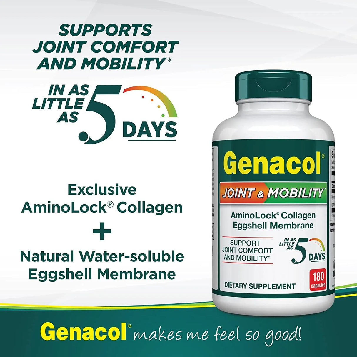 GENACOL - Genacol Eggshell Membrane Collagen Peptides Joint & Mobility Supplement 180 Capsulas - The Red Vitamin MX - Suplementos Alimenticios - {{ shop.shopifyCountryName }}