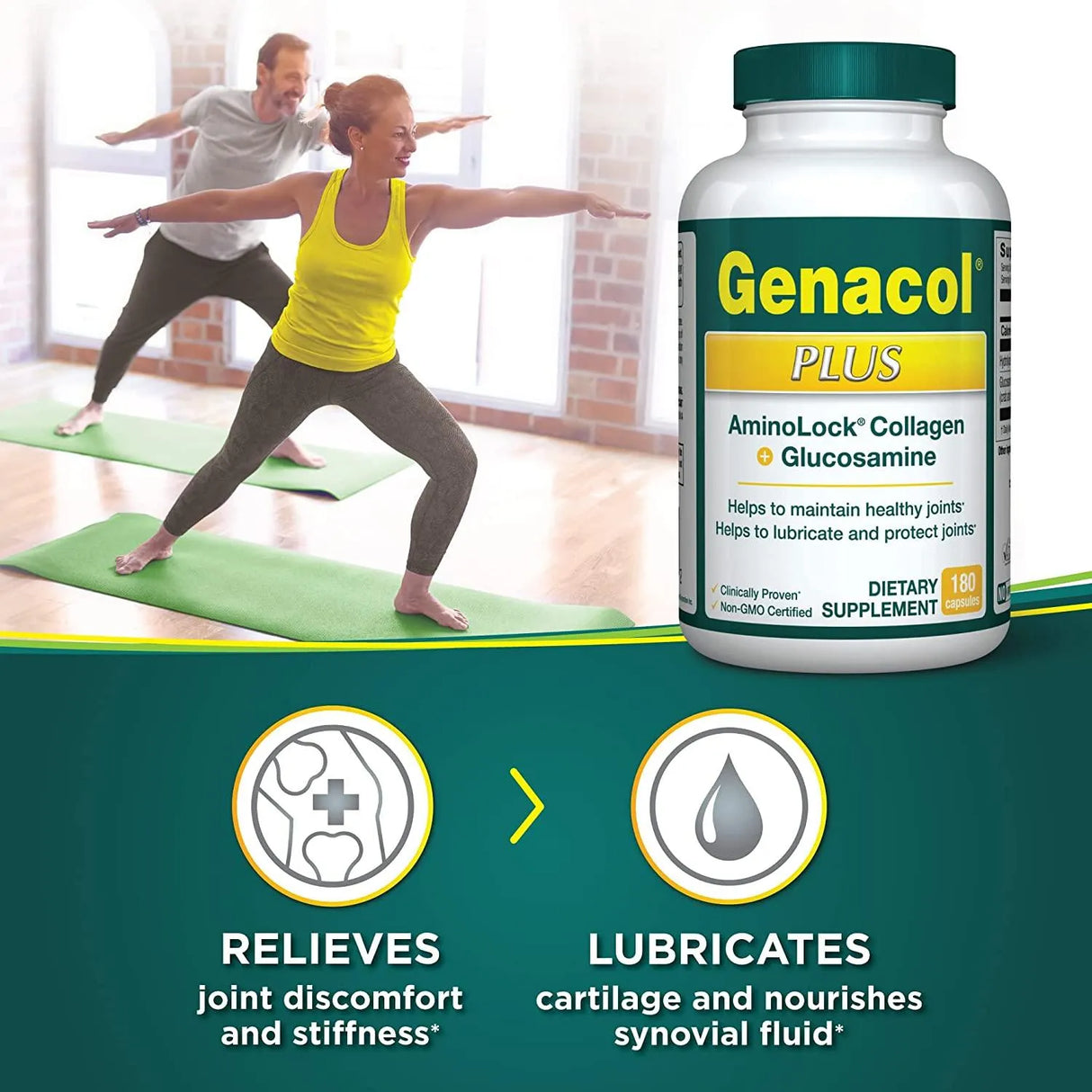 GENACOL - Genacol Plus Glucosamine Collagen Joint 180 Capsulas - The Red Vitamin MX - Suplementos Alimenticios - {{ shop.shopifyCountryName }}