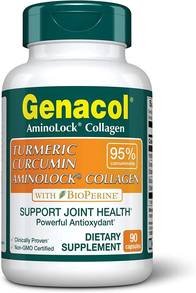 GENACOL - Genacol Turmeric Curcumin with Bioperine & Collagen 90 Capsulas - The Red Vitamin MX - Suplementos Alimenticios - {{ shop.shopifyCountryName }}