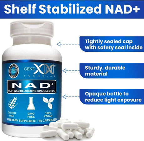 GENEX FORMULAS - Genex NAD+ 250Mg. 60 Capsulas - The Red Vitamin MX - Suplementos Alimenticios - {{ shop.shopifyCountryName }}