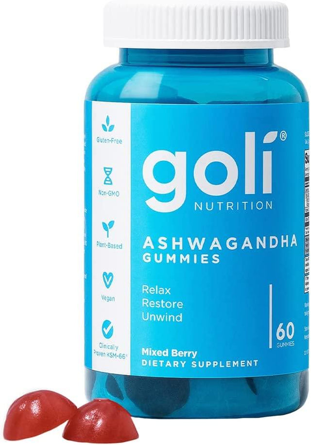 GOLI NUTRITION - Goli Nutrition Ashwagandha & Vitamin D Gummy Mixed Berry 60 Gomitas - The Red Vitamin MX - Suplementos Alimenticios - {{ shop.shopifyCountryName }}