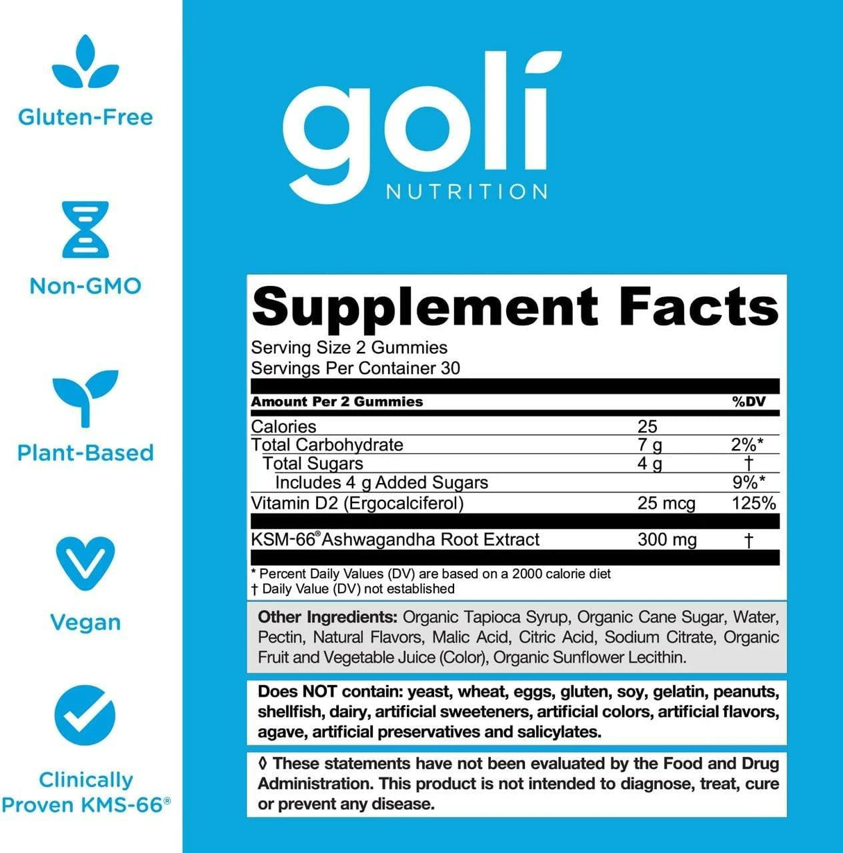 GOLI NUTRITION - Goli Nutrition Ashwagandha & Vitamin D Gummy Mixed Berry 60 Gomitas - The Red Vitamin MX - Suplementos Alimenticios - {{ shop.shopifyCountryName }}