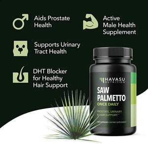 HAVASU NUTRITION - Havasu Nutrition Saw Palmetto Once Daily 100 Capsulas - The Red Vitamin MX - Suplementos Alimenticios - {{ shop.shopifyCountryName }}