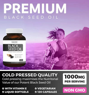 HEALTHS HARMONY - Healths Harmony Black Seed Oil 120 Capsulas - The Red Vitamin MX - Suplementos Alimenticios - {{ shop.shopifyCountryName }}