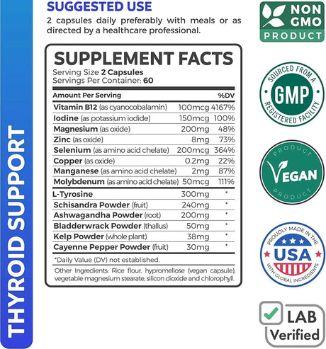 HEALTHS HARMONY - Healths Harmony Thyroid Support 120 Capsulas - The Red Vitamin MX - Suplementos Alimenticios - {{ shop.shopifyCountryName }}