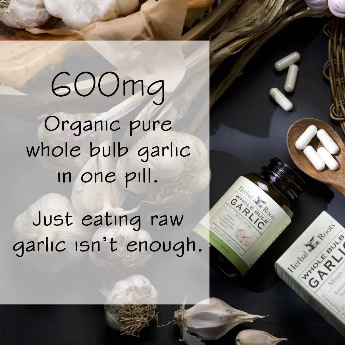 HERBAL ROOTS - Herbal Roots Whole Bulb Garlic 600Mg. 60 Capsulas - The Red Vitamin MX - Suplementos Alimenticios - {{ shop.shopifyCountryName }}