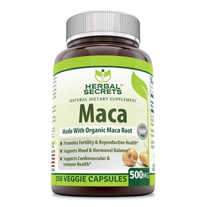 HERBAL SECRETS - Herbal Secrets Maca 500Mg. 250 Capsulas - The Red Vitamin MX - Suplementos Alimenticios - {{ shop.shopifyCountryName }}