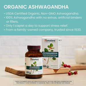 HIMALAYA - Himalaya Organic Ashwagandha 670Mg. 60 Tabletas - The Red Vitamin MX - Suplementos Alimenticios - {{ shop.shopifyCountryName }}