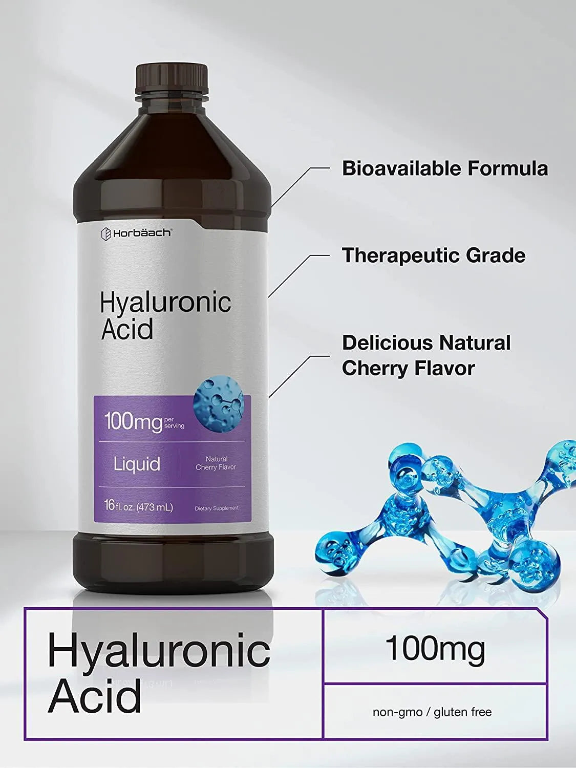 HORBAACH - Horbaach Liquid Hyaluronic Acid 100Mg. 16Oz. - The Red Vitamin MX - Suplementos Alimenticios - {{ shop.shopifyCountryName }}