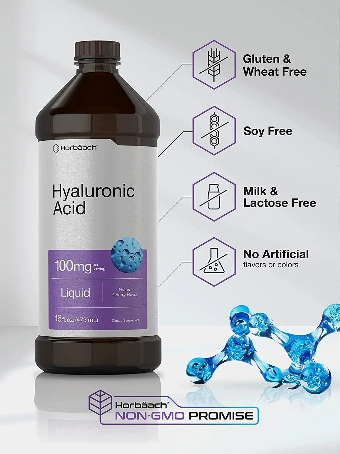 HORBAACH - Horbaach Liquid Hyaluronic Acid 100Mg. 16Oz. - The Red Vitamin MX - Suplementos Alimenticios - {{ shop.shopifyCountryName }}