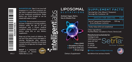 INTELLIGENT LABS - Intelligent Labs Liposomal Glutathione 500Mg. 150Ml. - The Red Vitamin MX - Suplementos Alimenticios - {{ shop.shopifyCountryName }}