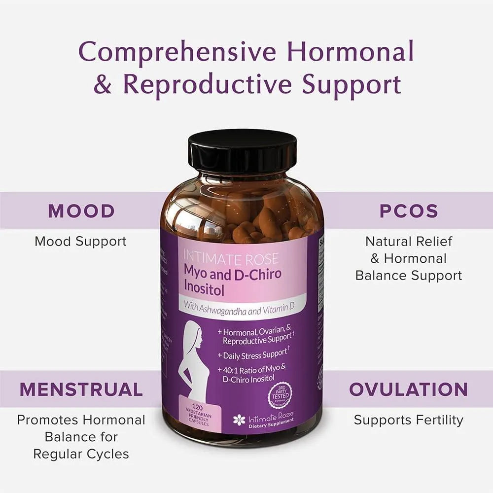 INTIMATE ROSE - Intimate Rose Myo-Inositol & D-Chiro Inositol 120 Capsulas - The Red Vitamin MX - Suplementos Alimenticios - {{ shop.shopifyCountryName }}