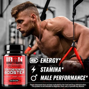 IRON BROTHERS - Iron Brothers Supplements Testosterone Booster 90 Capsulas - The Red Vitamin MX - Suplementos Alimenticios - {{ shop.shopifyCountryName }}