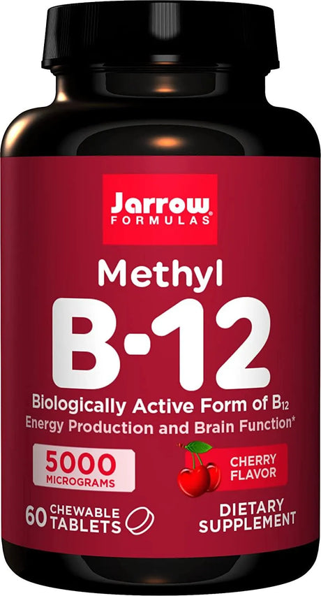 JARROW FORMULAS - Jarrow Formulas Methylcobalamin Methyl B12 5000Mcg. 60 Pastillas Chupables - The Red Vitamin MX - Suplementos Alimenticios - {{ shop.shopifyCountryName }}