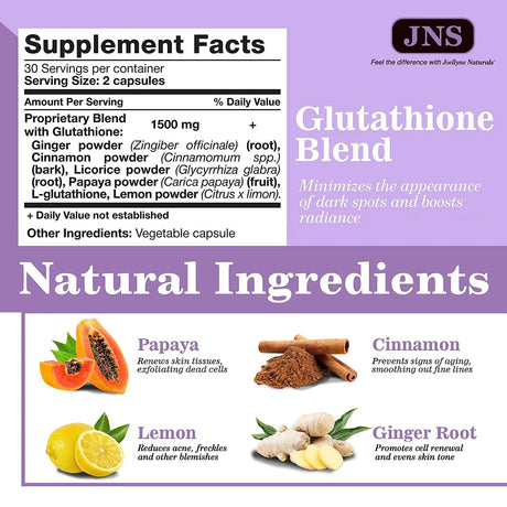 JNS - JNS Glutathione 1500Mg. 60 Capsulas - The Red Vitamin MX - Suplementos Alimenticios - {{ shop.shopifyCountryName }}