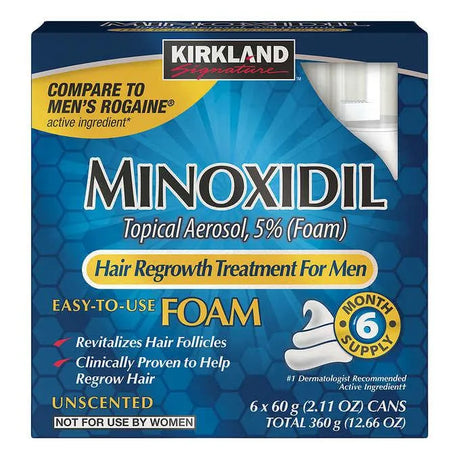 KIRKLAND - Kirkland Minoxidil Topical Aerosol 5% Foam Suministro 6 Meses - The Red Vitamin MX - Crecimiento De Cabello - {{ shop.shopifyCountryName }}