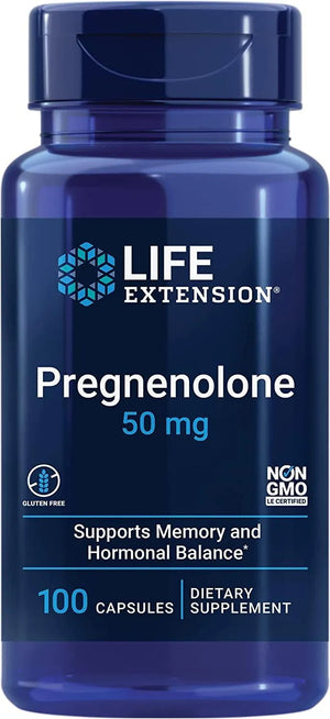 LIFE EXTENSION - Life Extension Pregnenolone 50Mg. 100 Capsulas - The Red Vitamin MX - Suplementos Alimenticios - {{ shop.shopifyCountryName }}