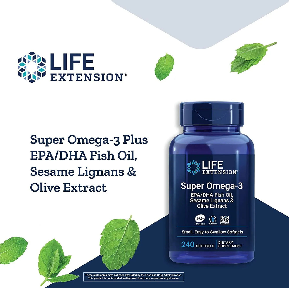 LIFE EXTENSION - Life Extension Super Omega-3 Plus EPA/DHA Fish Oil 240 Capsulas - The Red Vitamin MX - Suplementos Alimenticios - {{ shop.shopifyCountryName }}