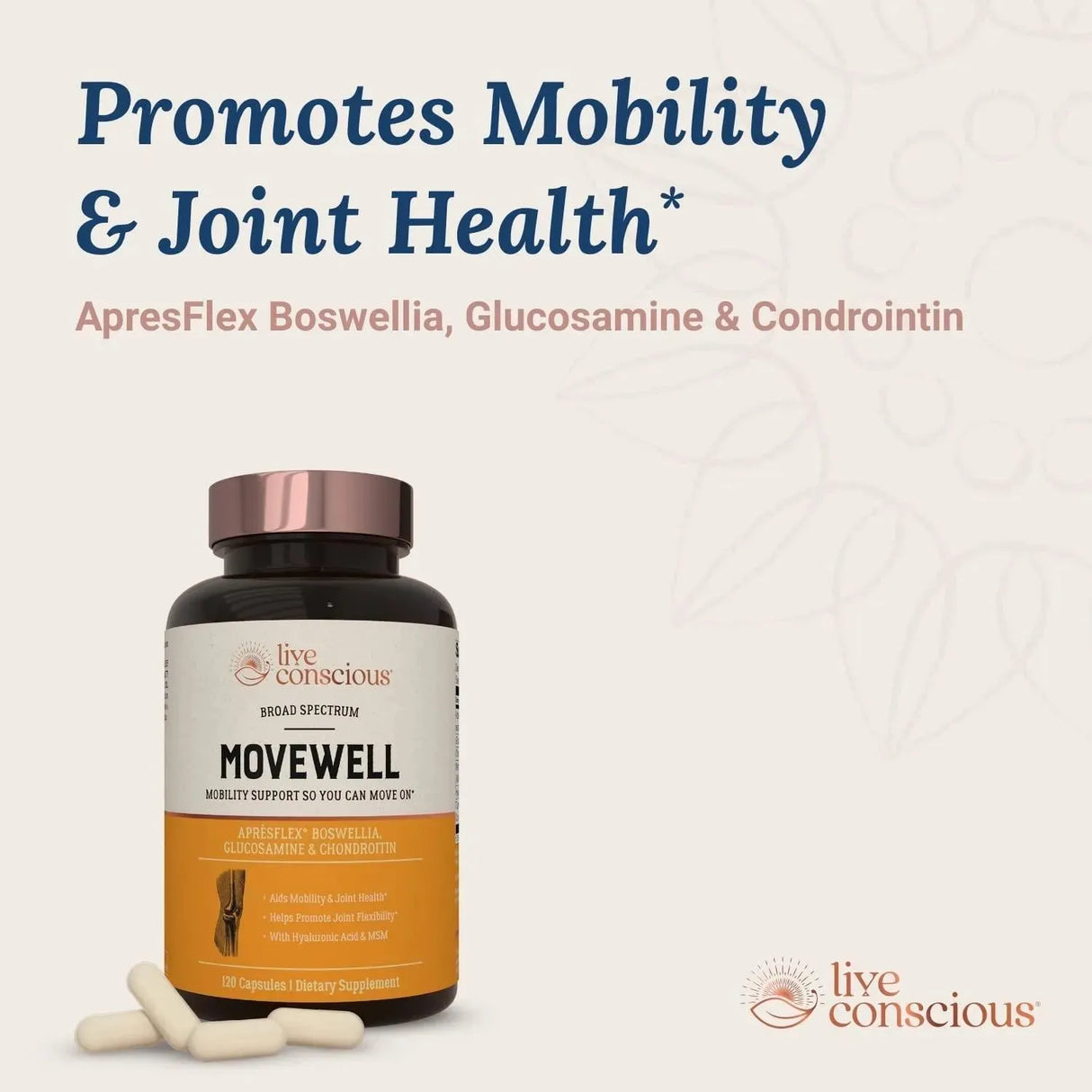 LIVE CONSCIOUS - Live Conscious Movewell 120 Capsulas - The Red Vitamin MX - Suplementos Alimenticios - {{ shop.shopifyCountryName }}