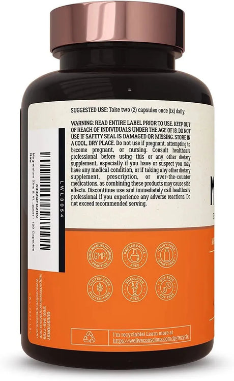 LIVEWELL - Live Conscious Magwell 120 Capsulas - The Red Vitamin MX - Suplementos Alimenticios - {{ shop.shopifyCountryName }}
