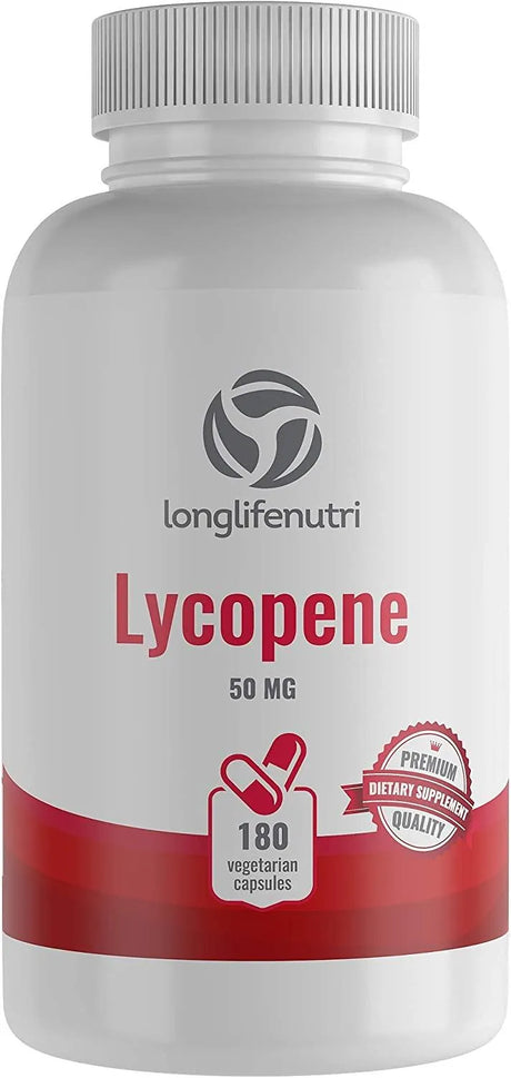 LONGLIFENUTRI - LongLifeNutri Lycopene 50Mg. 180 Capsulas - The Red Vitamin MX - Suplementos Alimenticios - {{ shop.shopifyCountryName }}