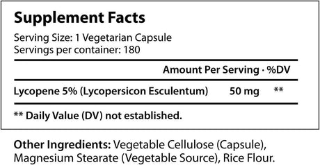 LONGLIFENUTRI - LongLifeNutri Lycopene 50Mg. 180 Capsulas - The Red Vitamin MX - Suplementos Alimenticios - {{ shop.shopifyCountryName }}