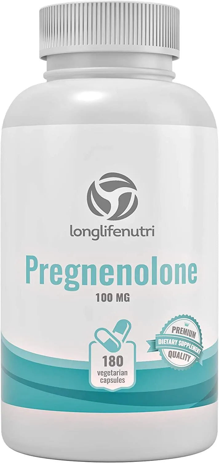 LONGLIFENUTRI - LongLifeNutri Pregnenolone 100Mg. 180 Capsulas - The Red Vitamin MX - Suplementos Alimenticios - {{ shop.shopifyCountryName }}