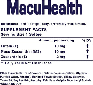 MACUHEALTH - Macuhealth Triple Carotenoid Formula 90 Capsulas Blandas - The Red Vitamin MX - Suplementos Alimenticios - {{ shop.shopifyCountryName }}