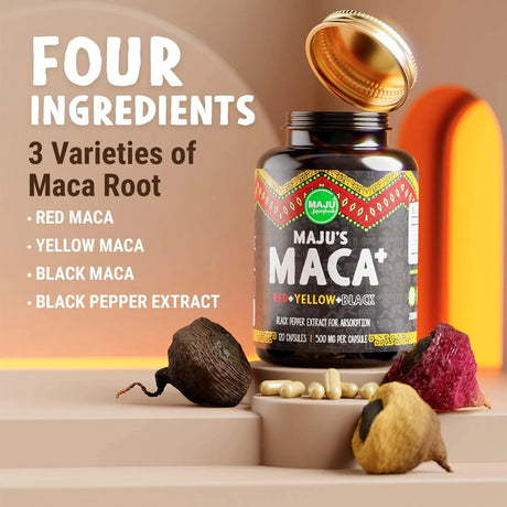 MAJU SUPERFOODS - Maju Superfoods Maca 500Mg. 120 Capsulas - The Red Vitamin MX - Suplementos Alimenticios - {{ shop.shopifyCountryName }}