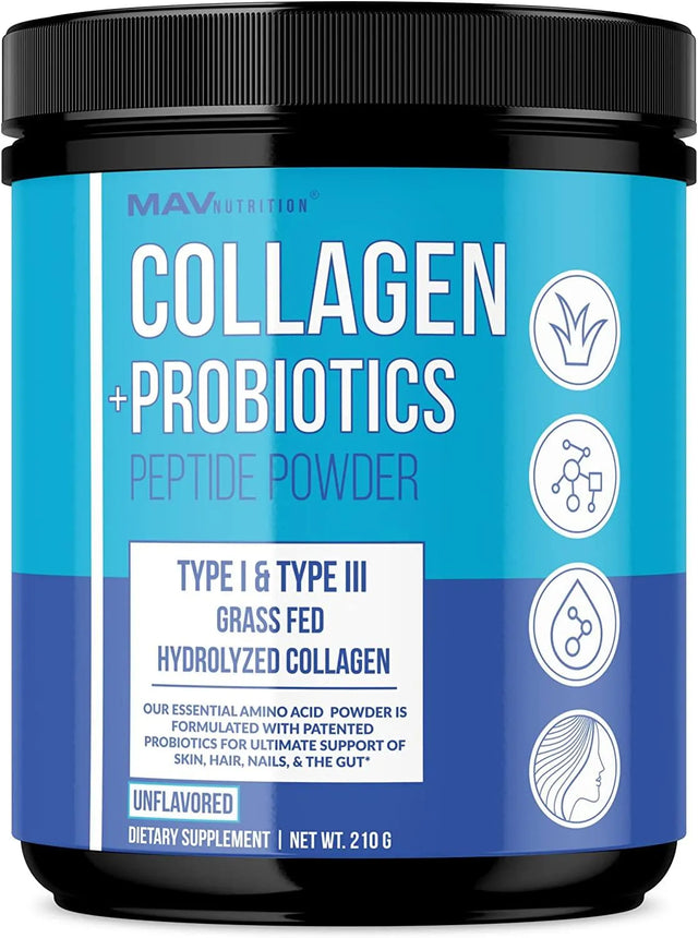 MAV NUTRITION - MAV Nutrition Collagen Peptides Powder with Probiotics 210Gr. - The Red Vitamin MX - Suplementos Alimenticios - {{ shop.shopifyCountryName }}