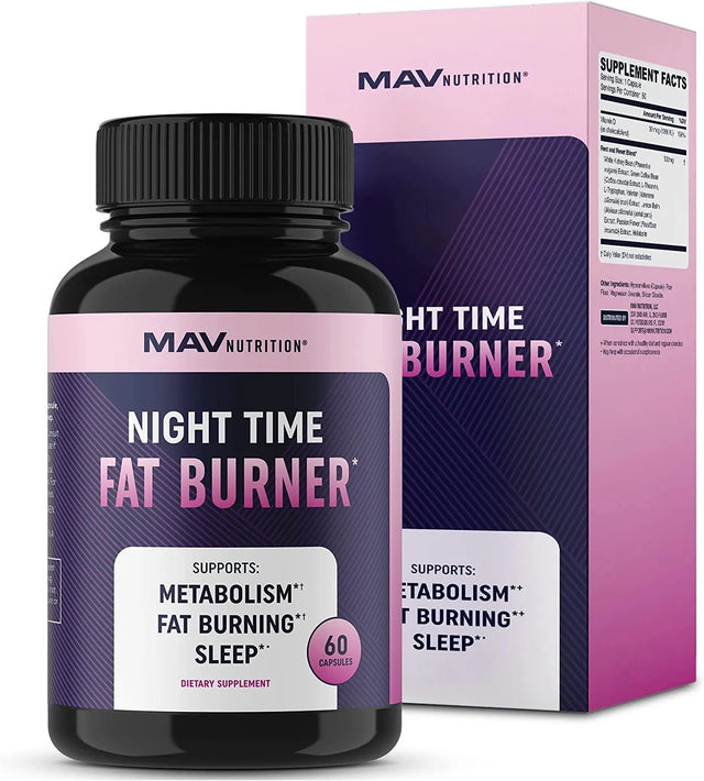 MAV NUTRITION - MAV Nutrition Night Time Fat Burner 60 Capsulas - The Red Vitamin MX - Suplementos Alimenticios - {{ shop.shopifyCountryName }}