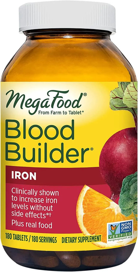 MEGAFOOD - MegaFood Blood Builder Iron Supplement 180 Tabletas - The Red Vitamin MX - Suplementos Alimenticios - {{ shop.shopifyCountryName }}