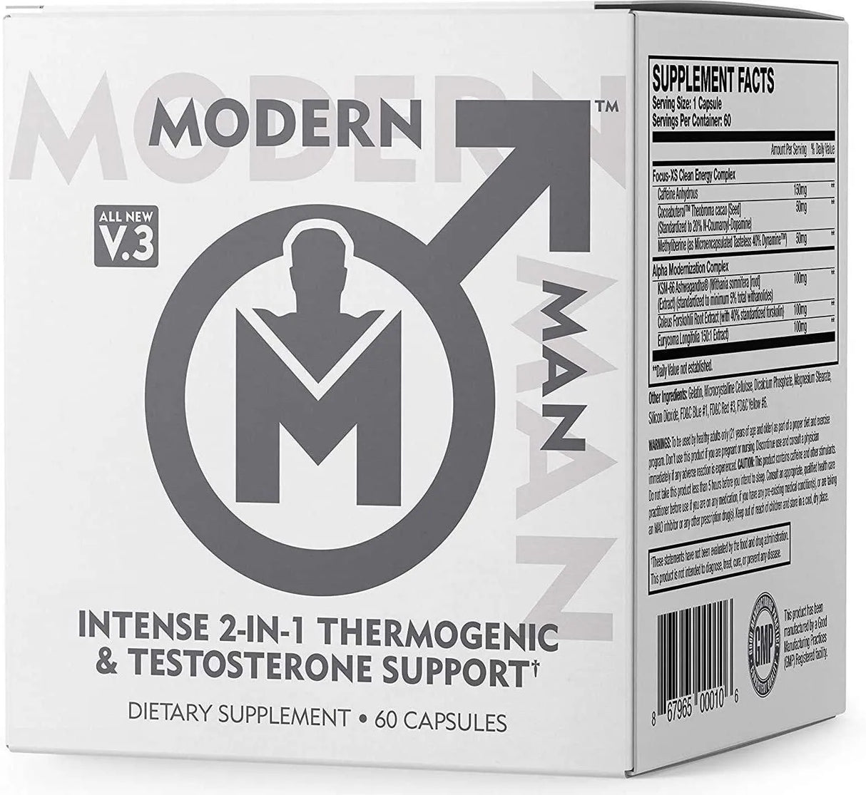 MODERN MAN - Modern Man V3 Testosterone Booster Thermogenic Fat Burner - The Red Vitamin MX - Suplementos Alimenticios - {{ shop.shopifyCountryName }}