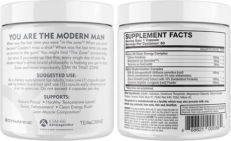 MODERN MAN - Modern Man V3 Testosterone Booster Thermogenic Fat Burner - The Red Vitamin MX - Suplementos Alimenticios - {{ shop.shopifyCountryName }}