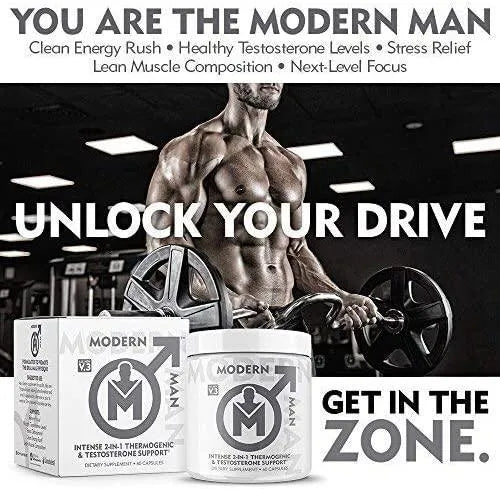 MODERN MAN - Modern Man V3 Testosterone Booster Thermogenic Fat Burner - The Red Vitamin MX - Suplementos Alimenticios - {{ shop.shopifyCountryName }}