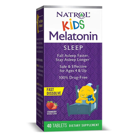 NATROL - Natrol Kids Melatonin Fast Dissolve 40 Tabletas - The Red Vitamin MX - Suplementos Alimenticios - {{ shop.shopifyCountryName }}