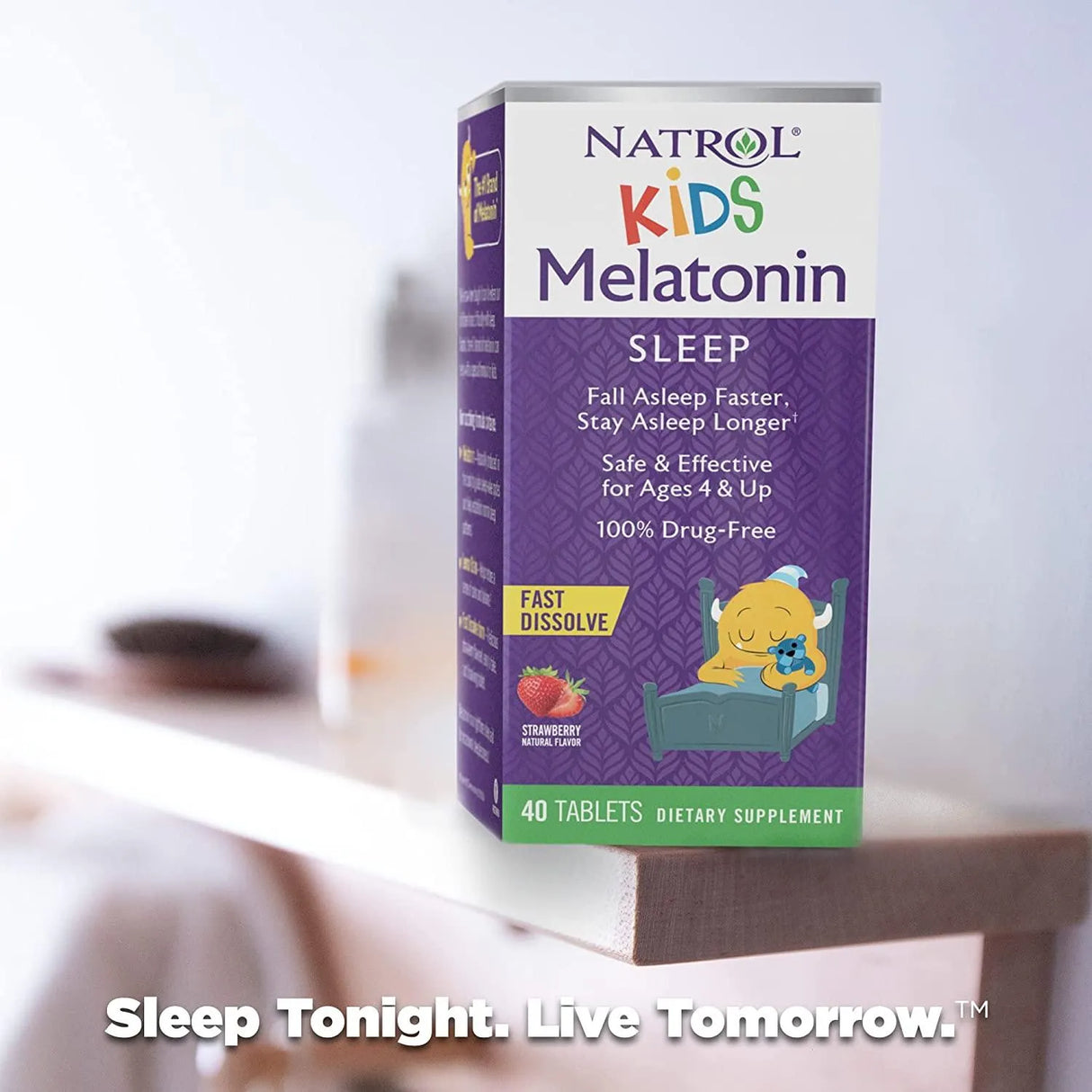 NATROL - Natrol Kids Melatonin Fast Dissolve 40 Tabletas - The Red Vitamin MX - Suplementos Alimenticios - {{ shop.shopifyCountryName }}