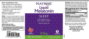 NATROL - Natrol Liquid Melatonin 2.5Mg. Berry 237Ml. - The Red Vitamin MX - Suplementos Alimenticios - {{ shop.shopifyCountryName }}