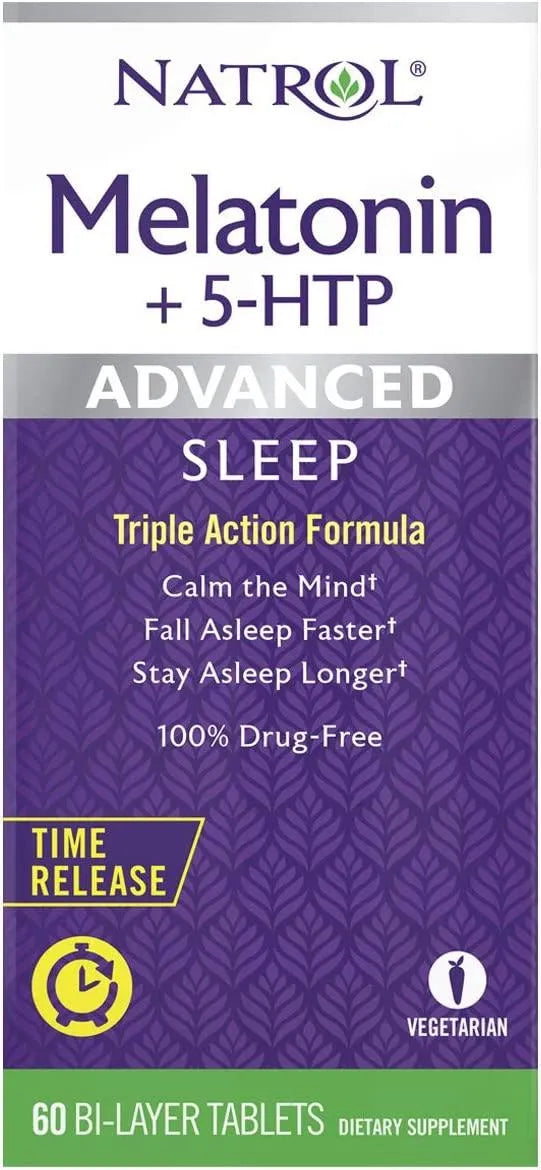 NATROL - Natrol Melatonin + 5 HTP Advanced Sleep Triple Action Formula Bi-Layer 60 Tabletas - The Red Vitamin MX - Suplementos Alimenticios - {{ shop.shopifyCountryName }}