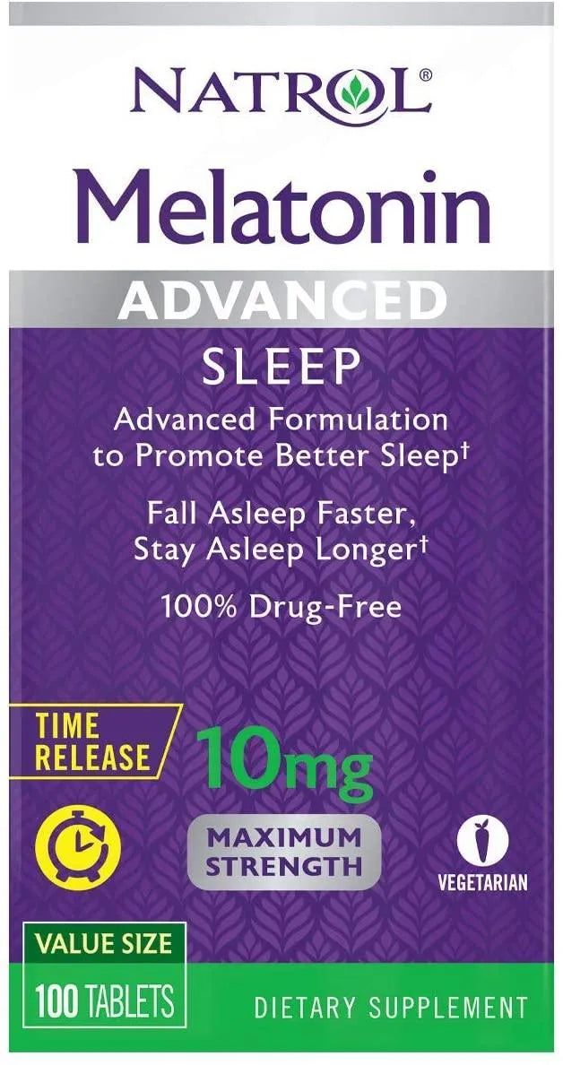 NATROL - Natrol Melatonin Advanced Sleep 10Mg. 100 Tabletas - The Red Vitamin MX - Suplementos Alimenticios - {{ shop.shopifyCountryName }}