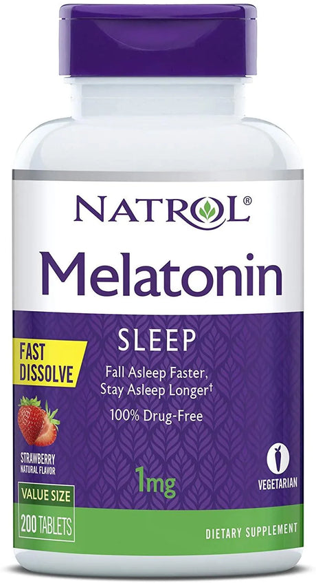 NATROL - Natrol Melatonin Extra Strength Fast Dissolve 1Mg. 200 Tabletas - The Red Vitamin MX - Suplementos Alimenticios - {{ shop.shopifyCountryName }}