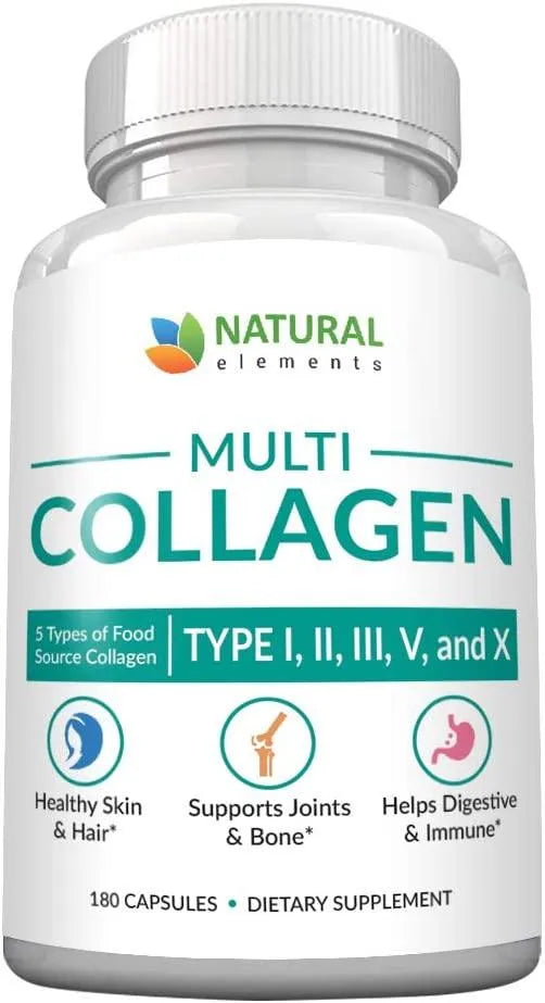 NATURAL ELEMENTS - Natural Elements Multi Collagen 180 Capsulas 2 Meses - The Red Vitamin MX - Suplementos Alimenticios - {{ shop.shopifyCountryName }}