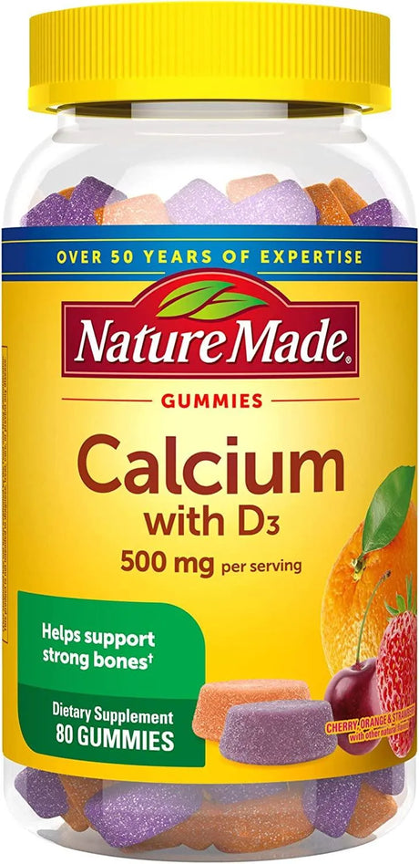 NATURE MADE - Nature Made Calcium Gummies 500Mg. 80 Gomitas - The Red Vitamin MX - Suplementos Alimenticios - {{ shop.shopifyCountryName }}