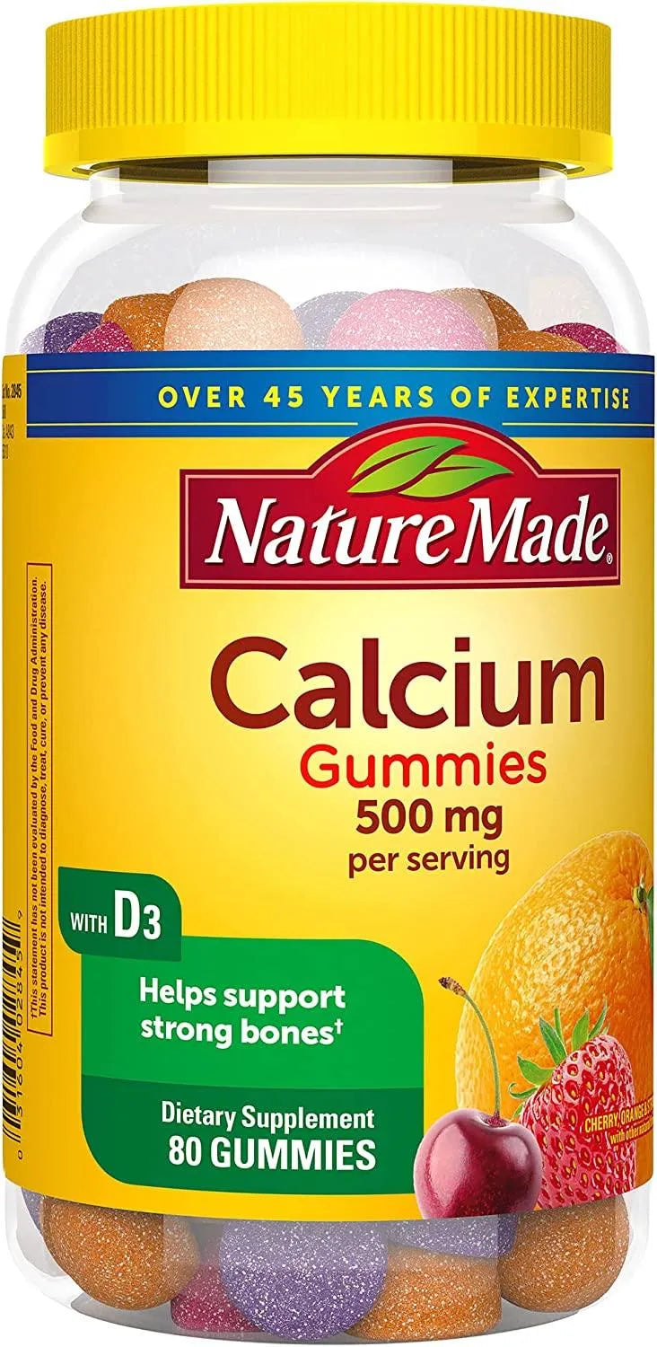 NATURE MADE - Nature Made Calcium Gummies 500Mg. 80 Gomitas - The Red Vitamin MX - Suplementos Alimenticios - {{ shop.shopifyCountryName }}