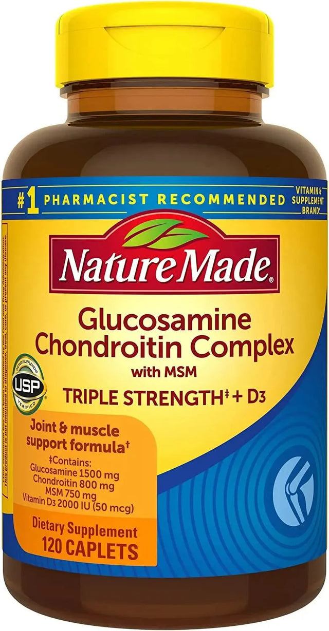 NATURE MADE - Nature Made Glucosamine Chondroitin Complex with MSM 120 Tabletas - The Red Vitamin MX - Suplementos Alimenticios - {{ shop.shopifyCountryName }}