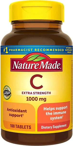 NATURE MADE - Nature Made Vitamin C 1000Mg. 100 Tabletas - The Red Vitamin MX - Suplementos Alimenticios - {{ shop.shopifyCountryName }}