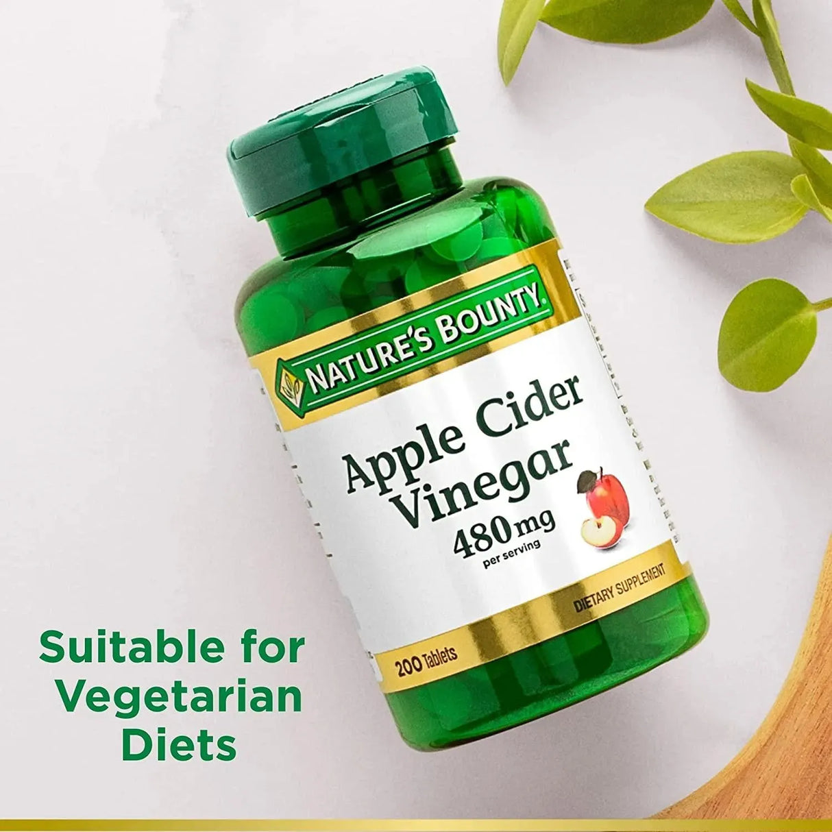 NATURE'S BOUNTY - Nature’s Bounty Apple Cider Vinegar 480Mg. 200 Tabletas - The Red Vitamin MX - Suplementos Alimenticios - {{ shop.shopifyCountryName }}