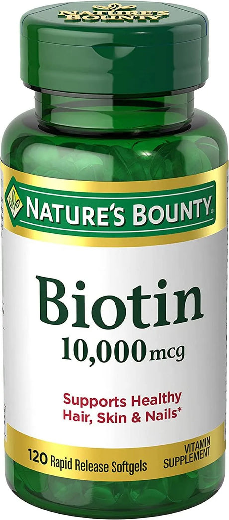 NATURE'S BOUNTY - Nature's Bounty Biotin 10,000 Mcg. 120 Capsulas Blandas - The Red Vitamin MX - Suplementos Alimenticios - {{ shop.shopifyCountryName }}