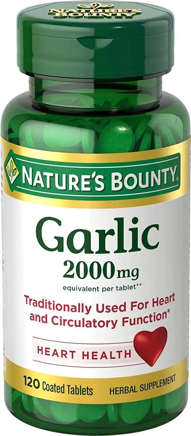 NATURE'S BOUNTY - Nature's Bounty Garlic 2000Mg. 120 Tabletas - The Red Vitamin MX - Suplementos Alimenticios - {{ shop.shopifyCountryName }}